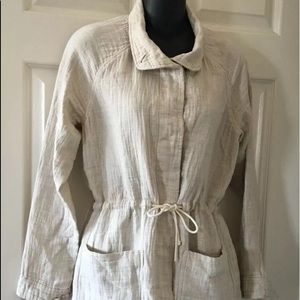 James Perse Lightweight Drawstring Cotton Jacket 1